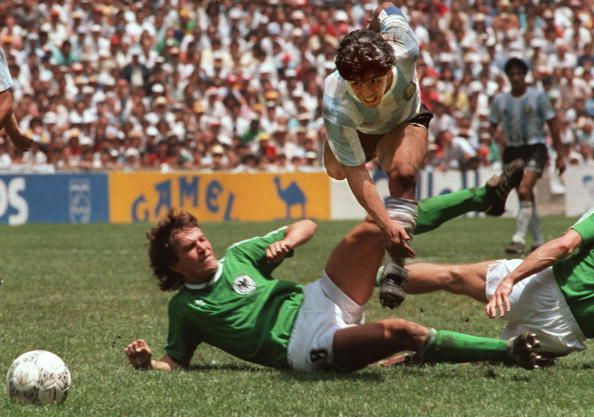 LOTHAR MATTHAUS DIEGO MARADONA WORLD CUP 1986