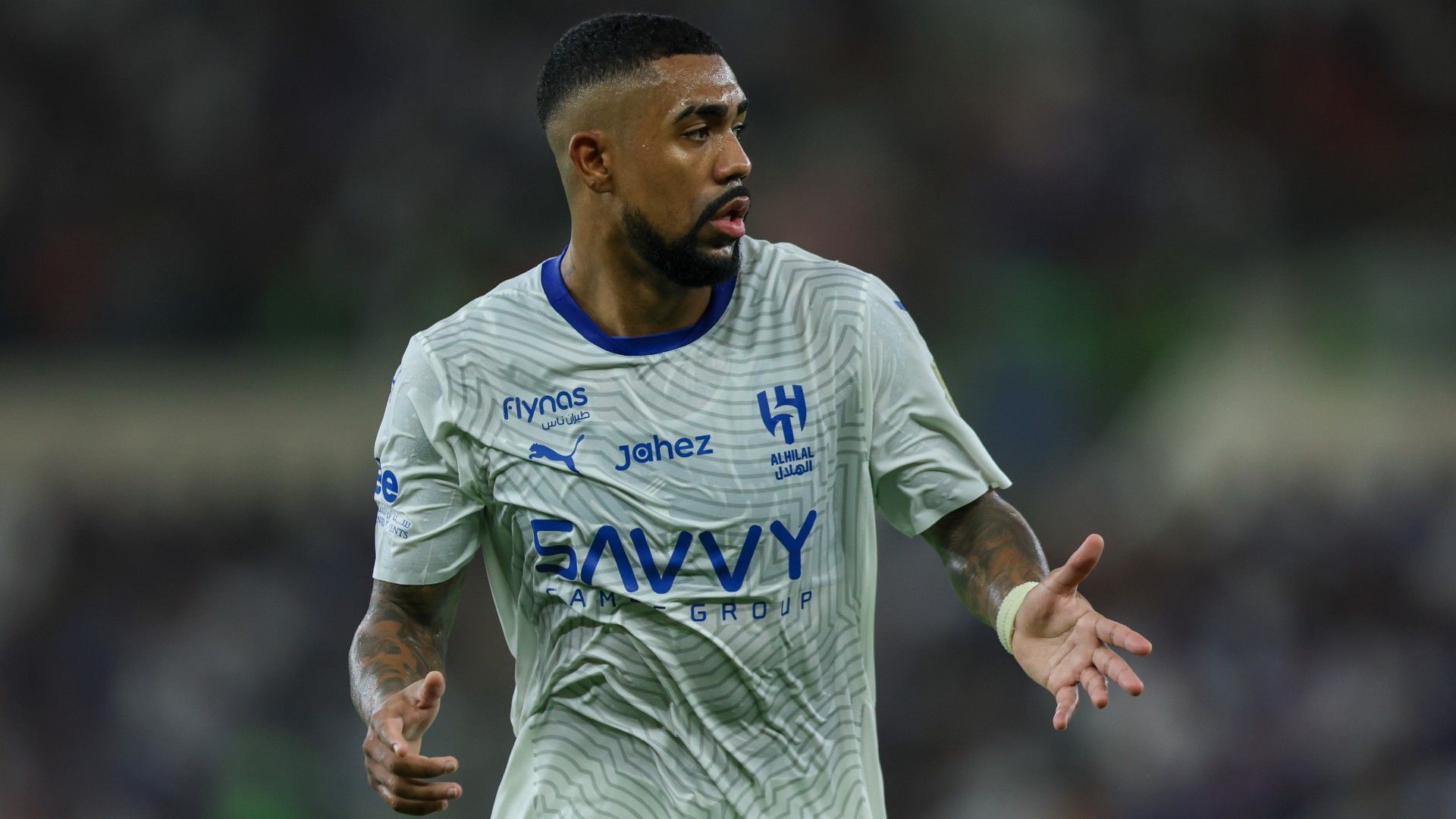 Malcom of Al Hilal reacts