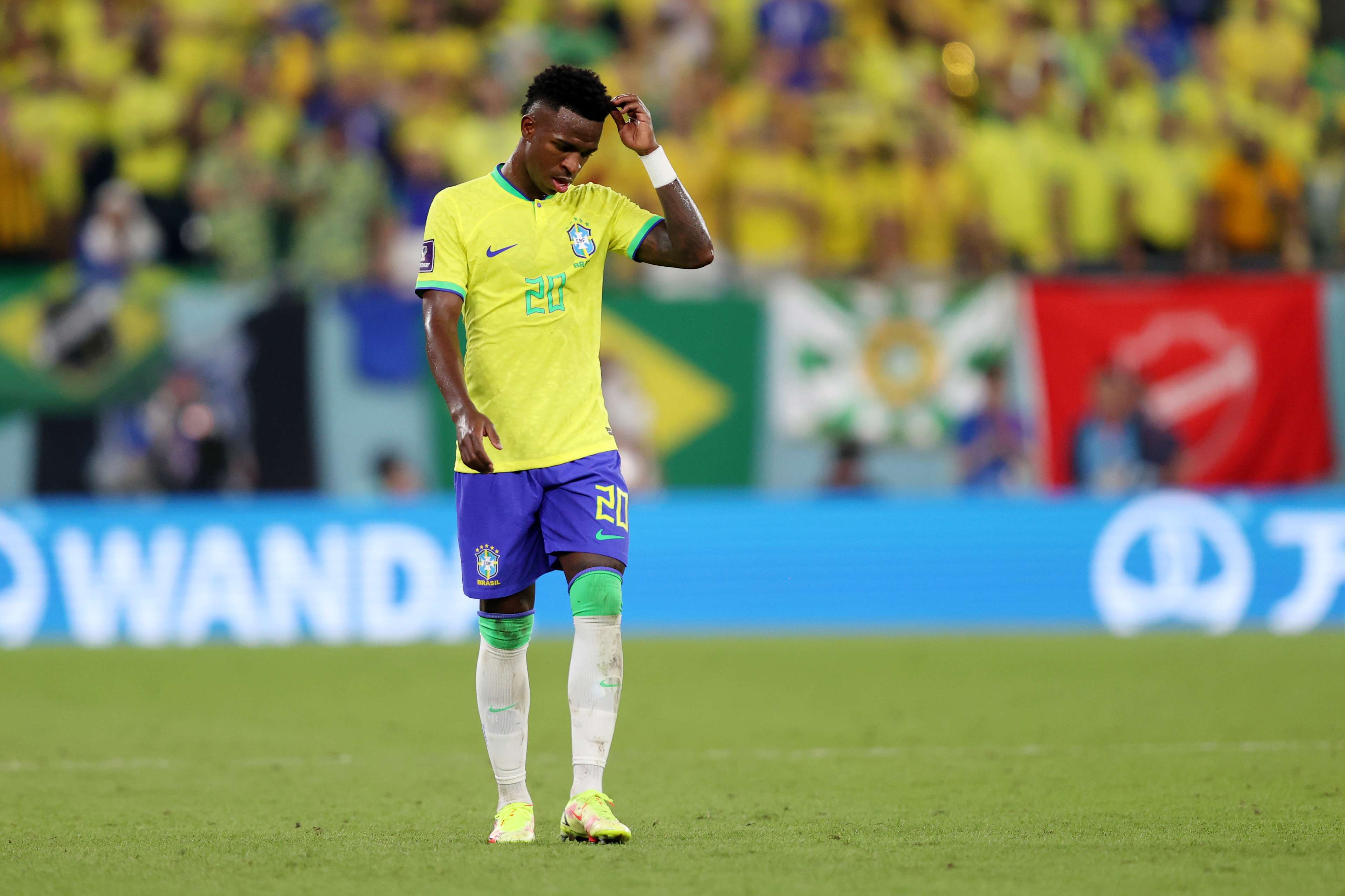 Vinicius Junior annoyed Brazil Switzerland World Cup