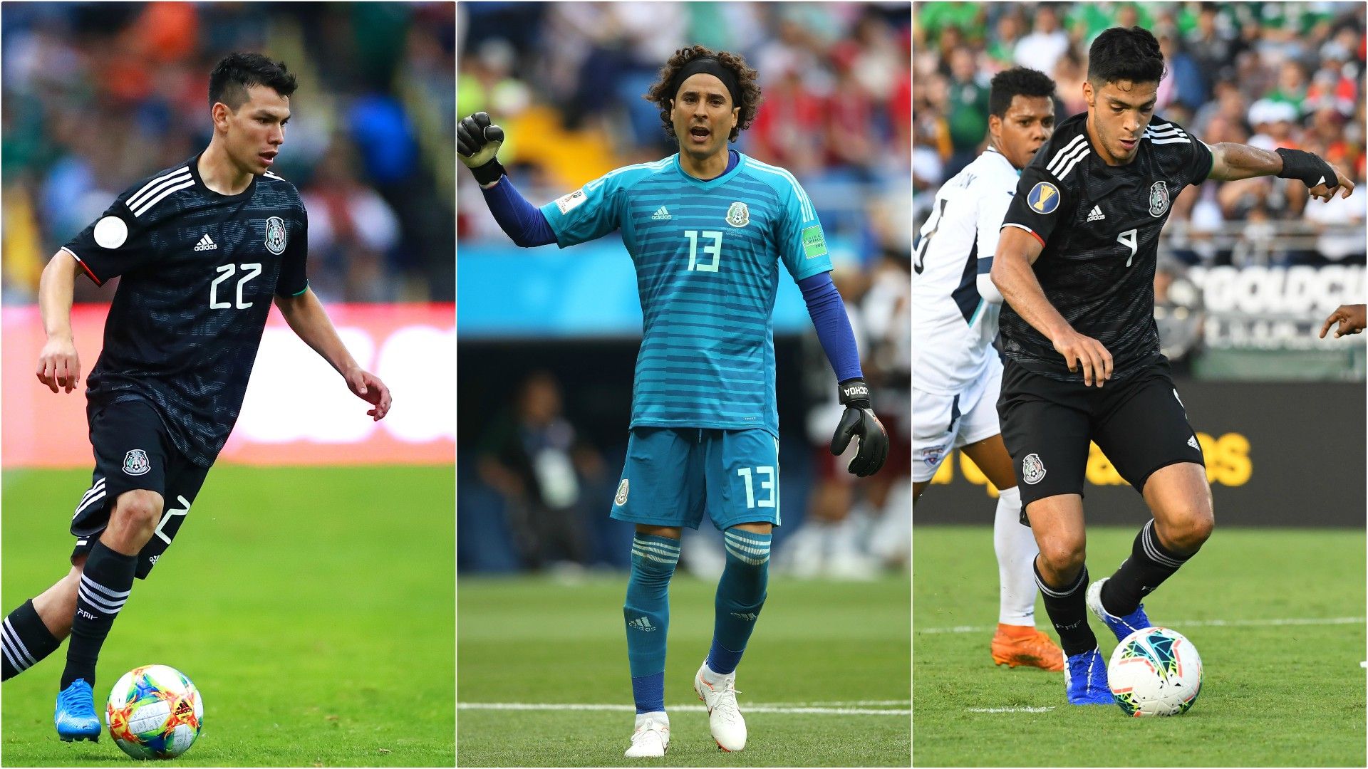 Selección mexicana Raúl Jiménez Chucky Lozano Guillermo Ochoa