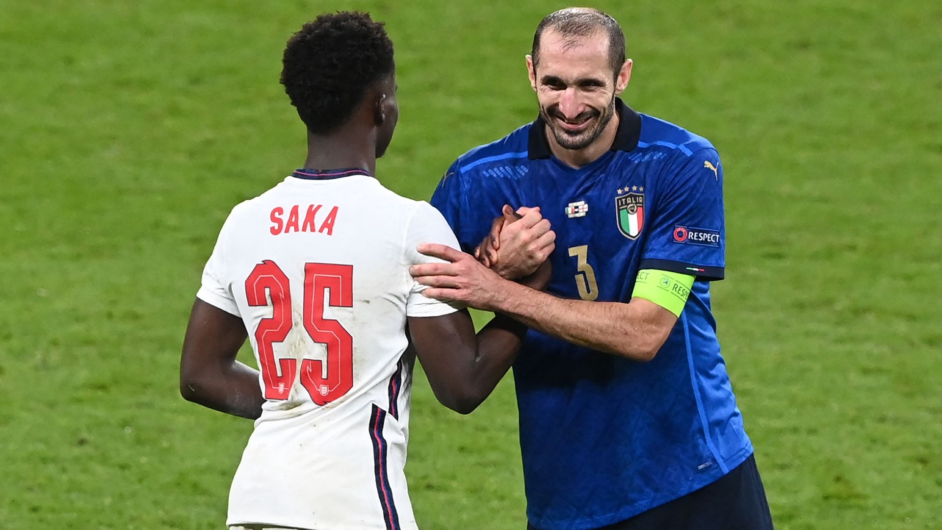 Bukayo Saka England Giorgio Chiellini Italy