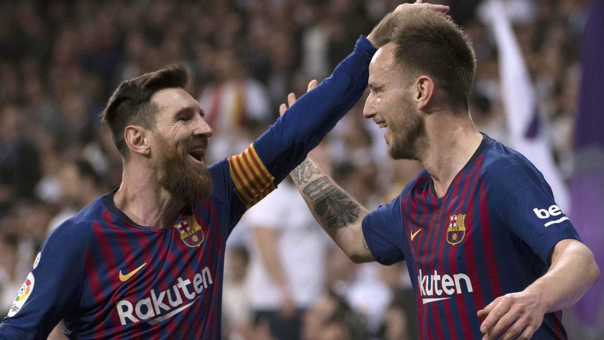 Lionel Messi Ivan Rakitic Barcelona 2018-19