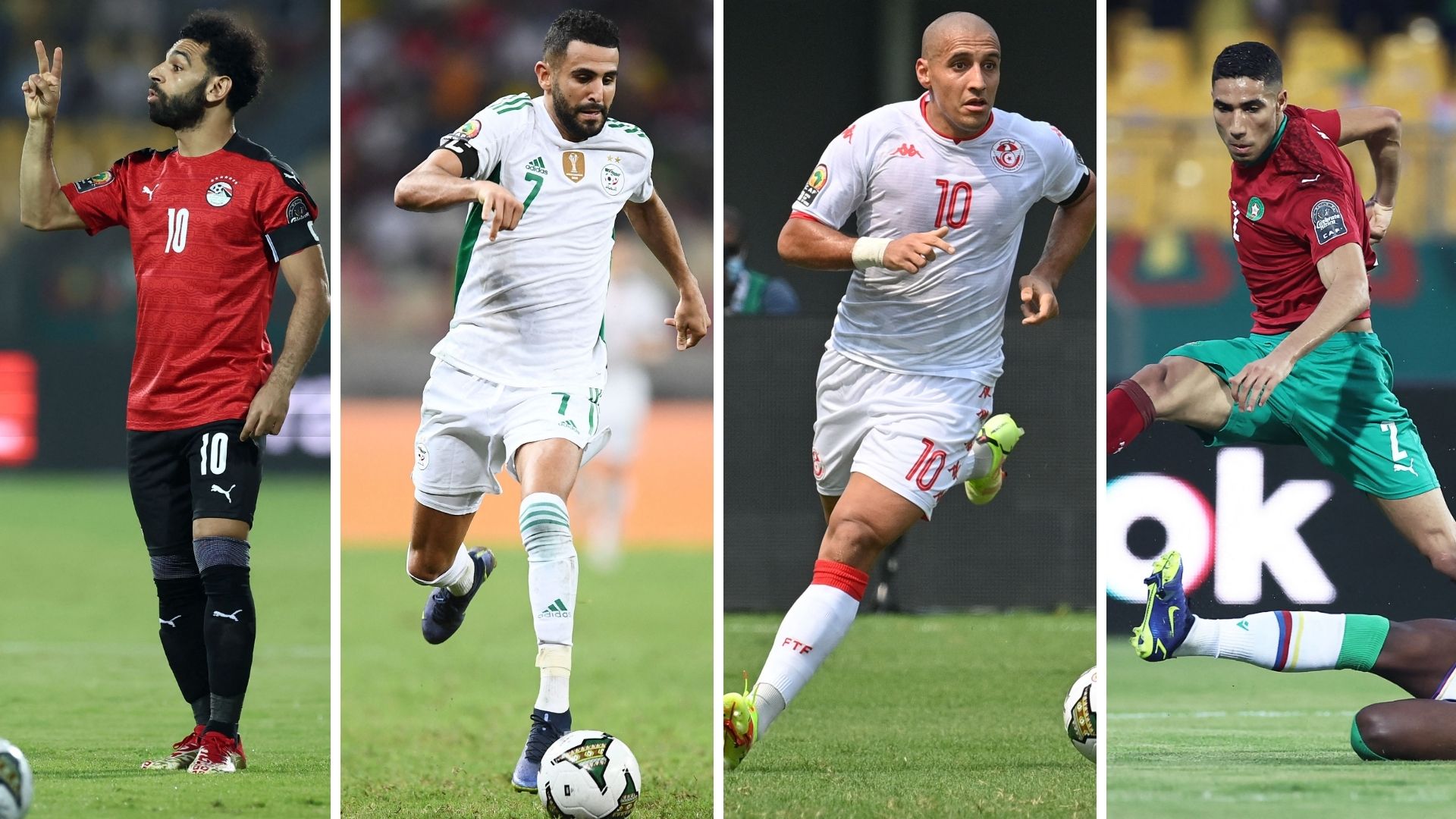 صلاح - محرز - خزري - حكيمي