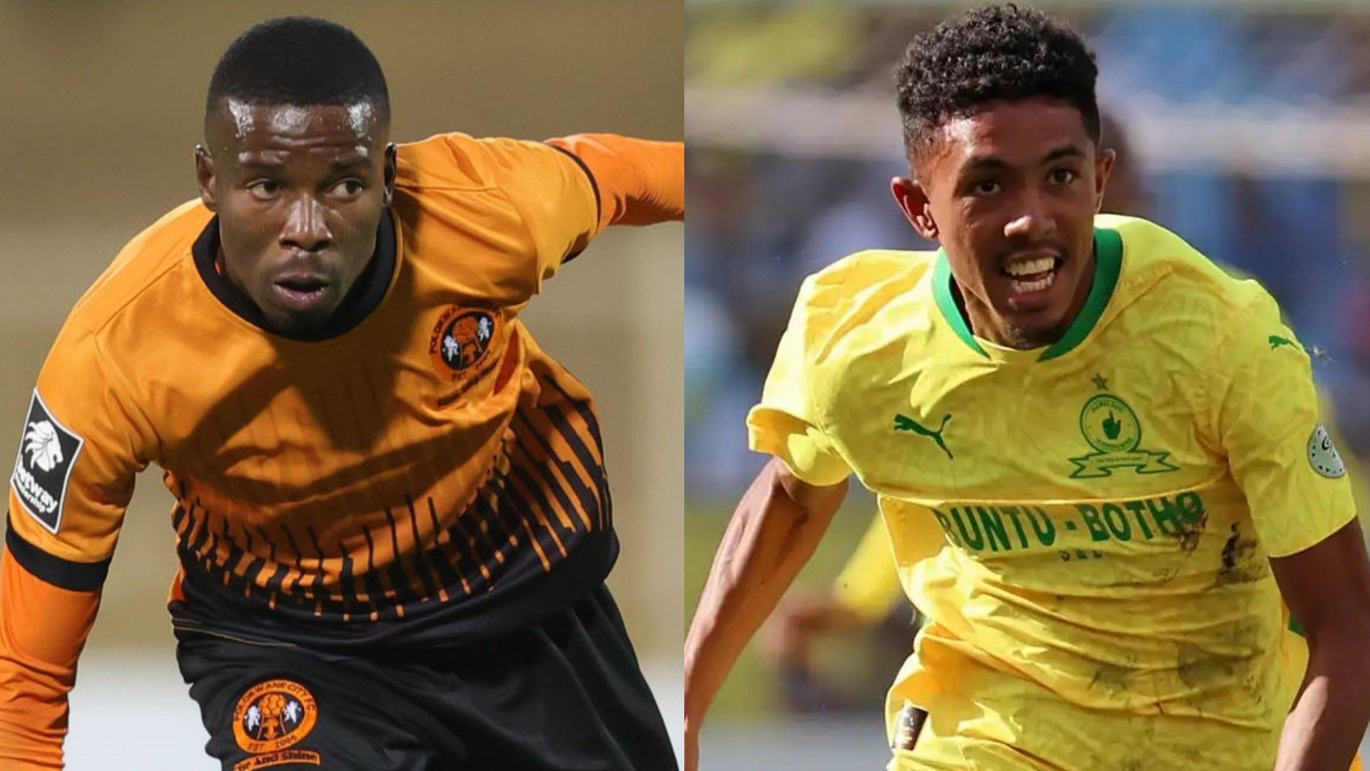 Bonginkosi Dlamini Polokwane City and Tashreeq Matthews Mamelodi Sundowns GFX