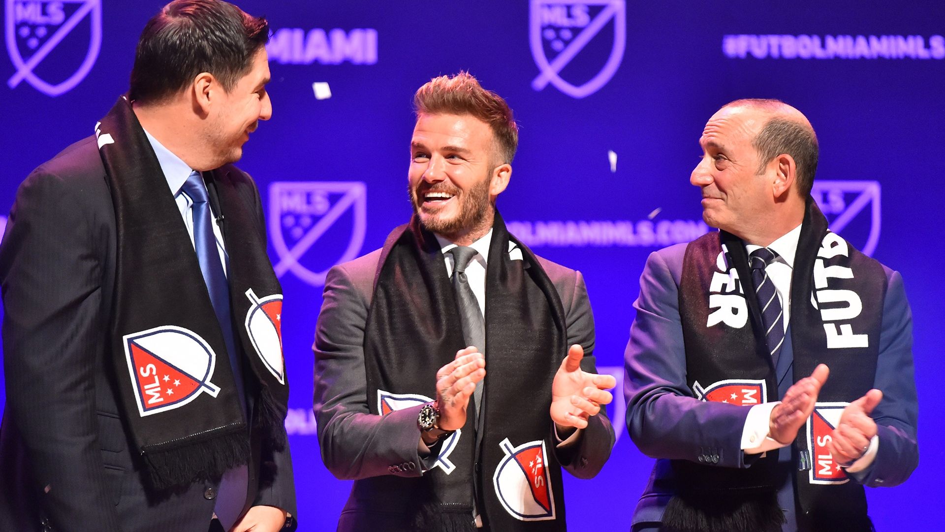 David Beckham Don Garber