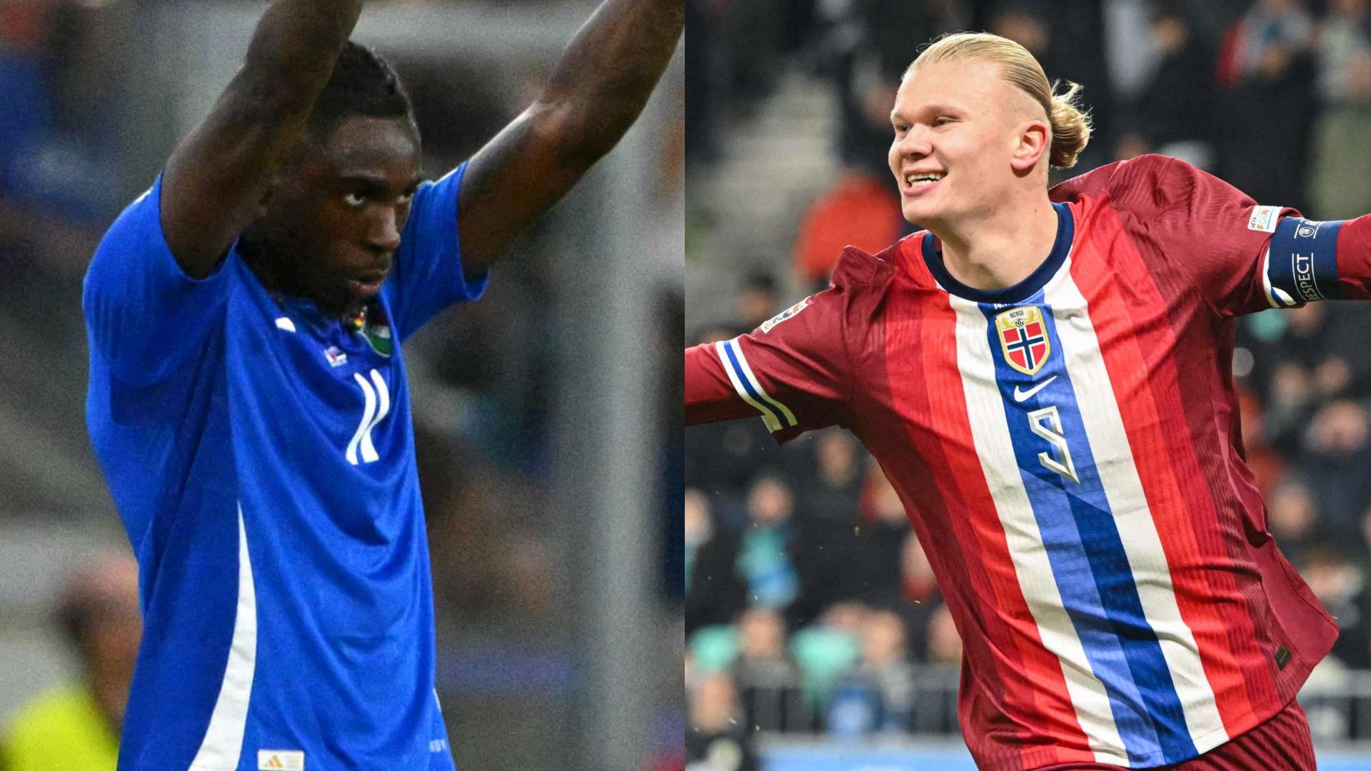 Kean Haaland Italy Norway