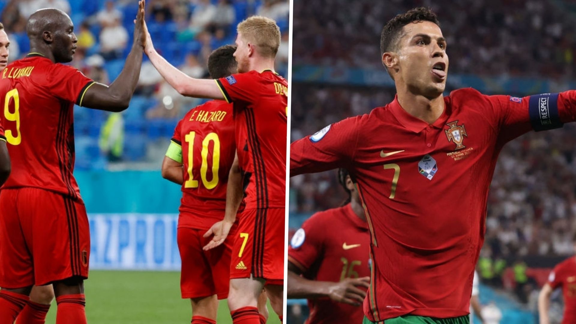 horario y dónde ver transmisión en vivo portugal bélgica octavos de final eurocopa 2021