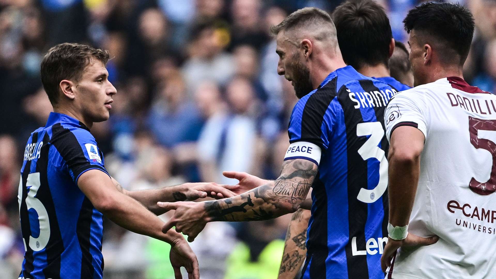 Barella Skriniar Inter Salernitana