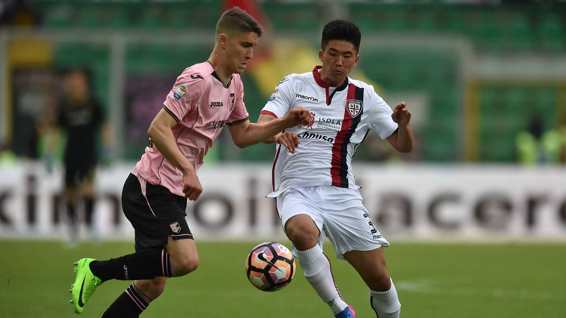 Roland Sellai Kwang Song Han Palermo Cagliari Serie A 04022017