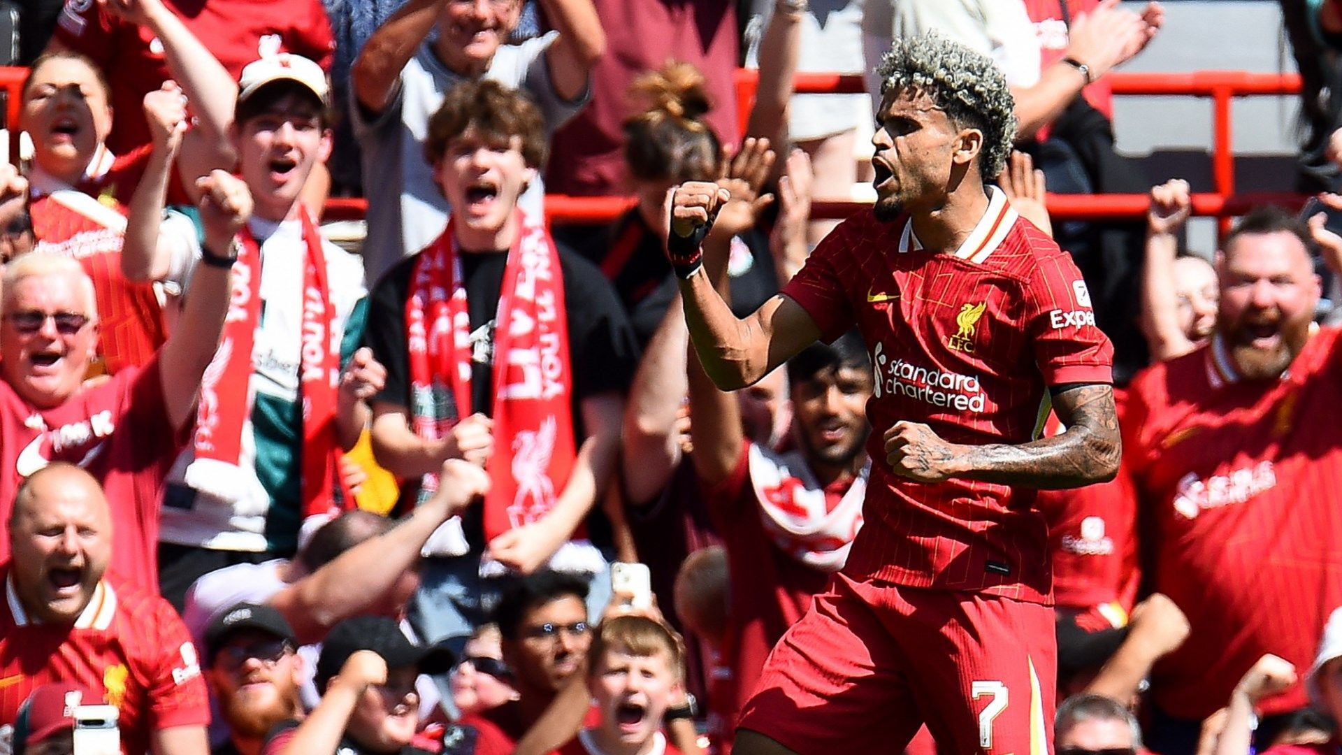 Luis Diaz Liverpool Sevilla friendly 2024-25