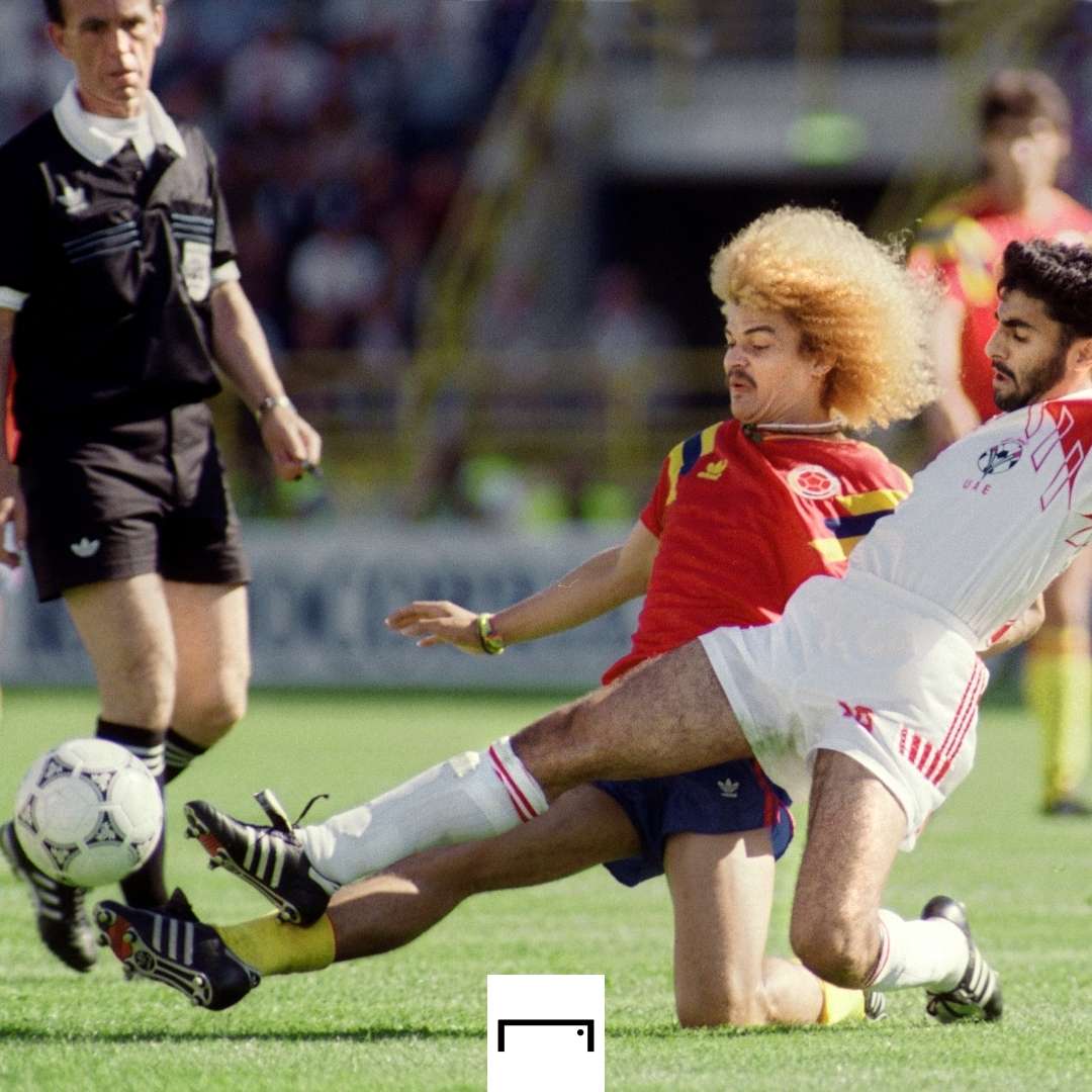 Carlos Valderrama Colombia 1990 World Cup GFX