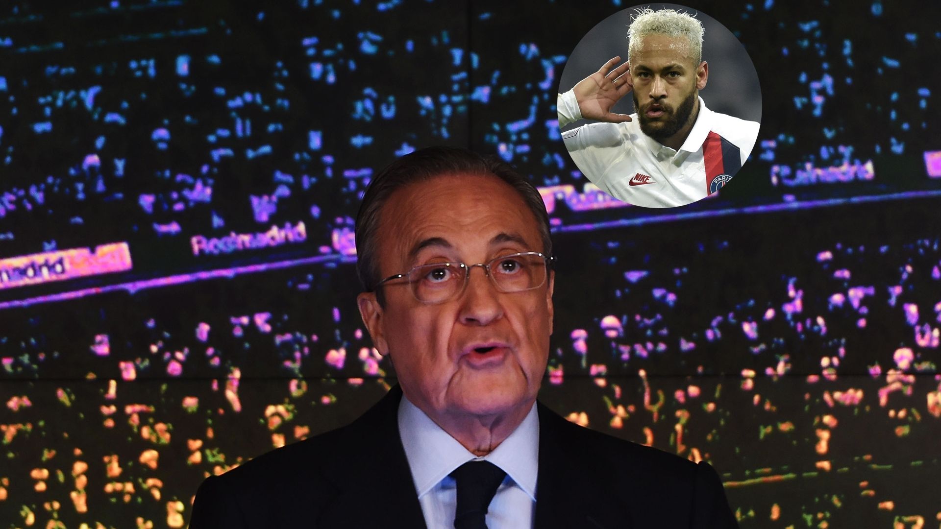 Florentino Pérez (Real Madrid) y Neymar (PSG)