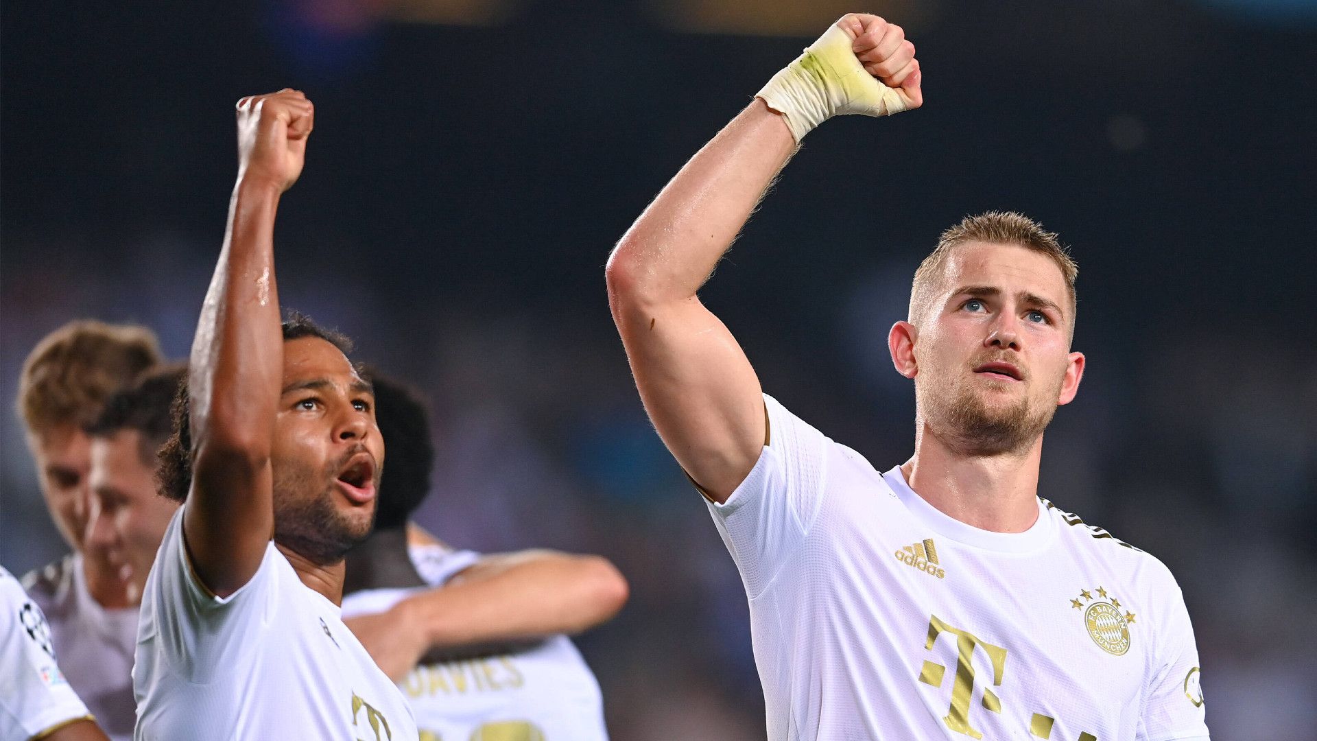 GERMANY ONLY: SERGE GNABRY MATTHIJS DE LIGT BAYERN MÜNCHEN CHAMPIONS LEAGUE 26102022