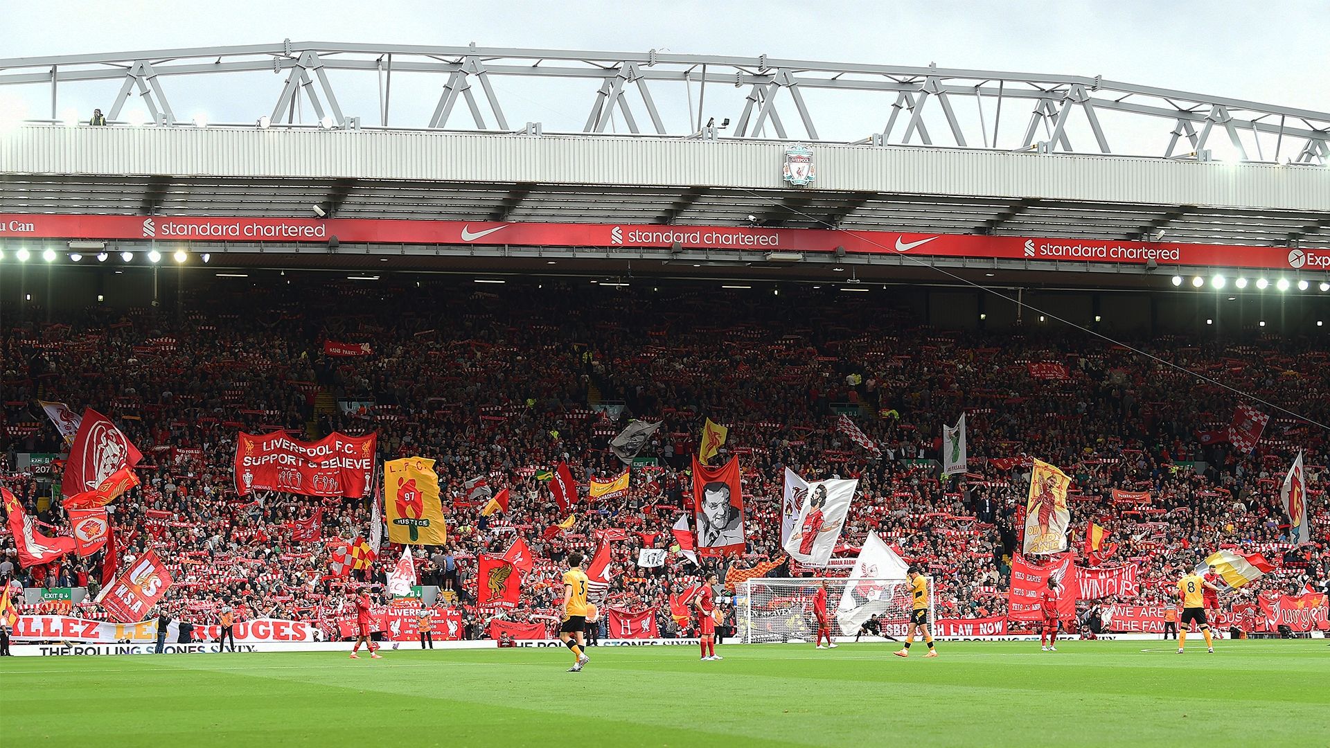 Anfield in full flow ahead of kick-off
