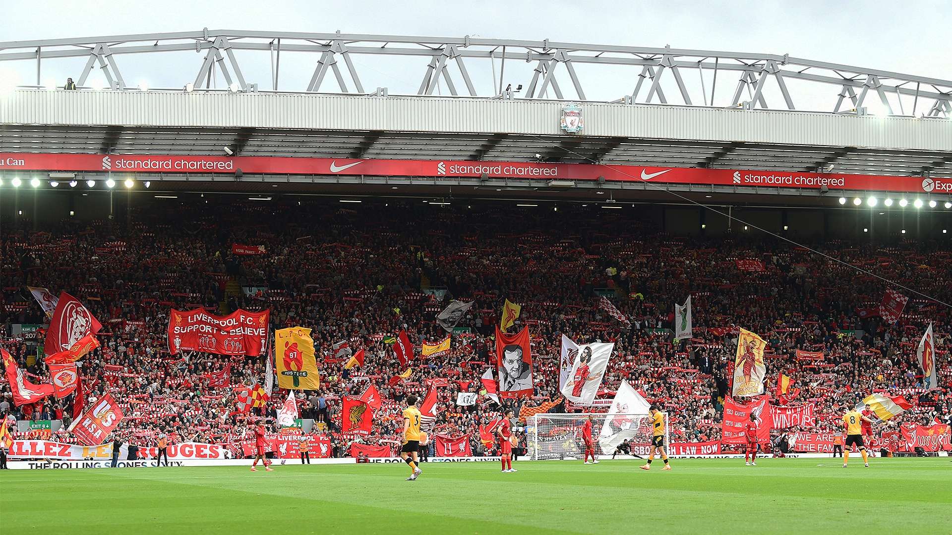 Anfield in full flow ahead of kick-off