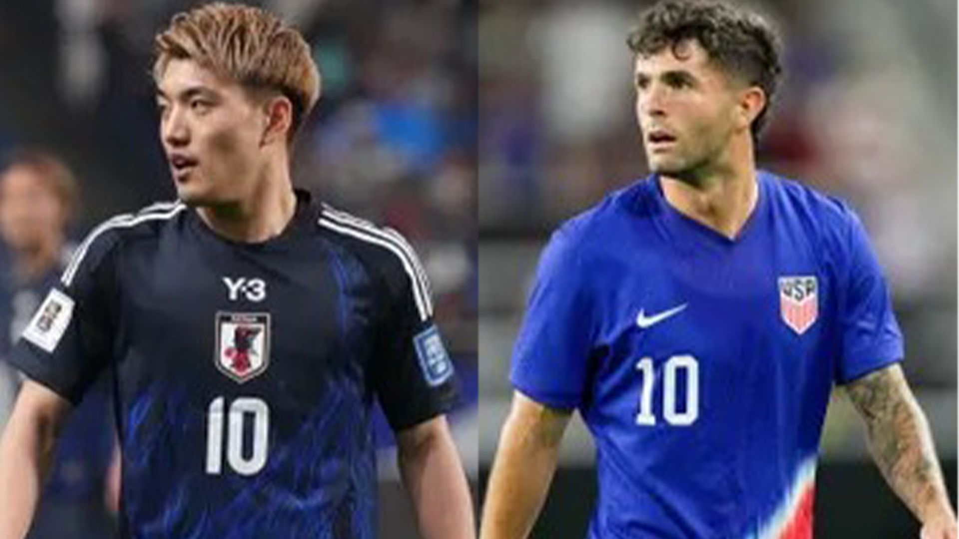 Christian Mate Pulisic Ritsu Doan Japan USA