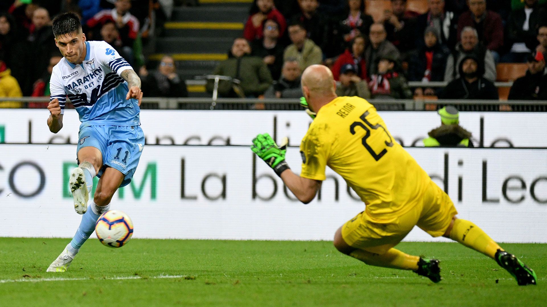 Lazio Rom Corre pepe reina ac milan