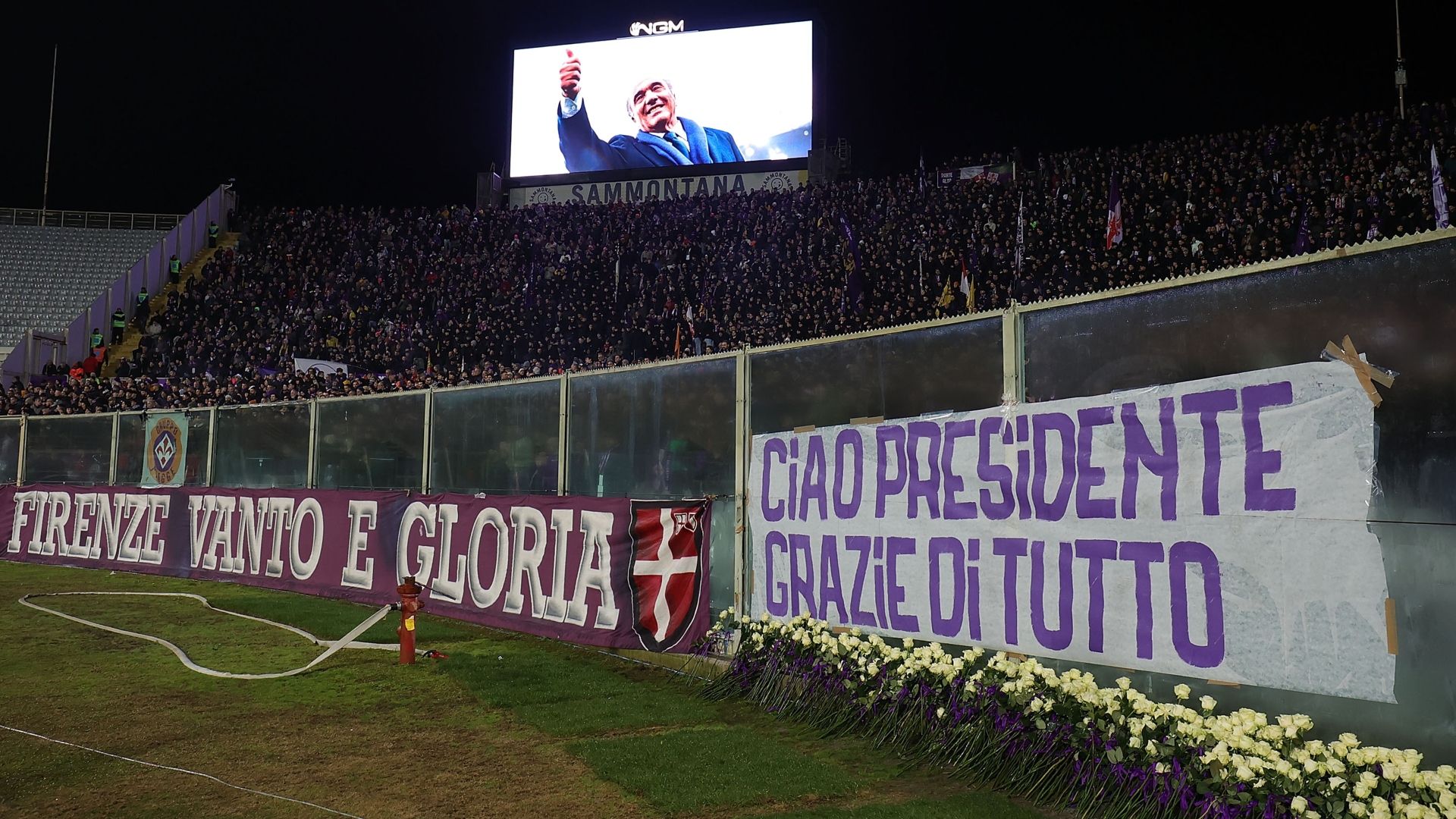 Rocco Commisso Stadio Franchi Fiorentina Cagliari 24012026