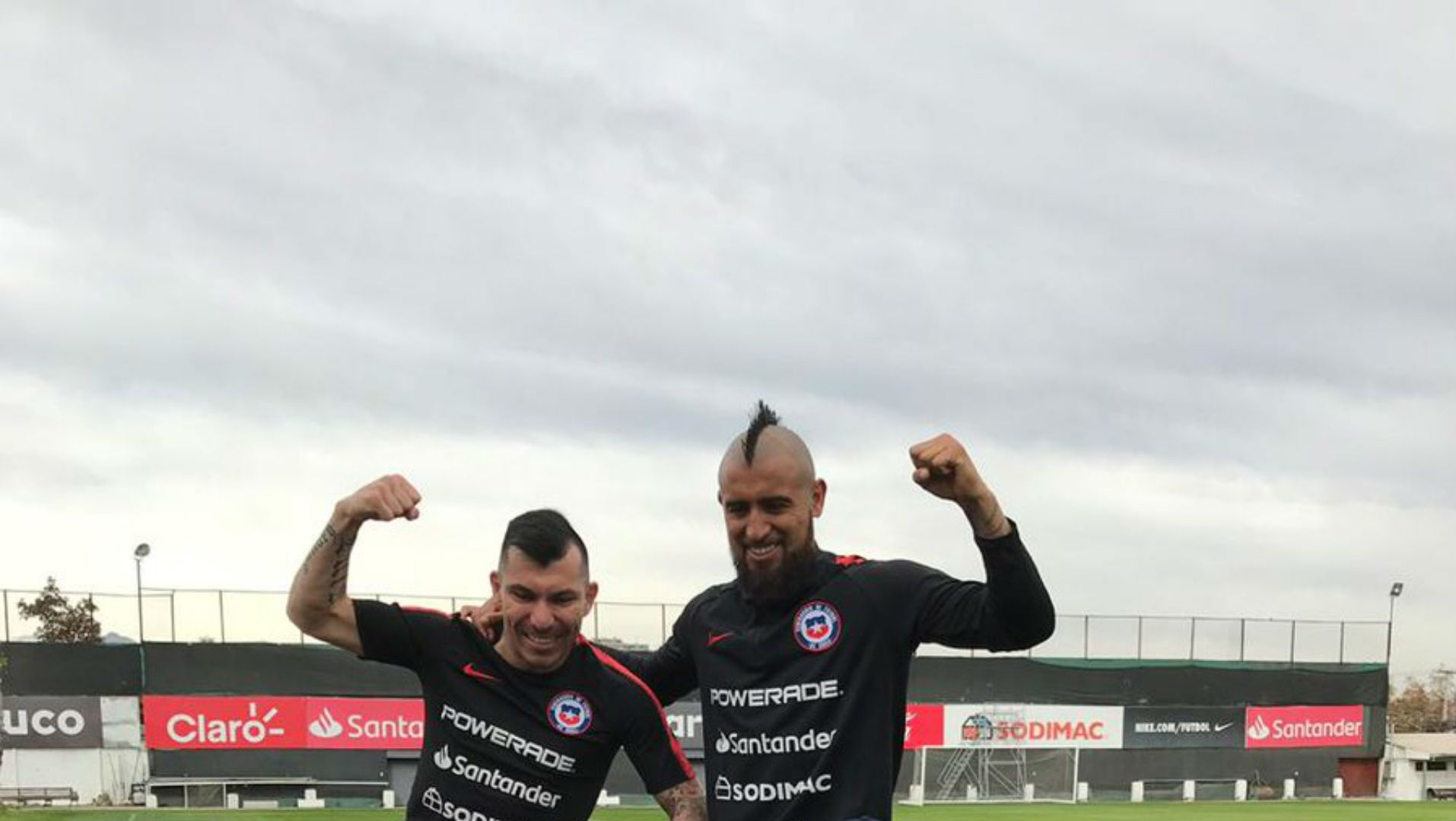 010619 Chile Arturo Vidal Gary Medel
