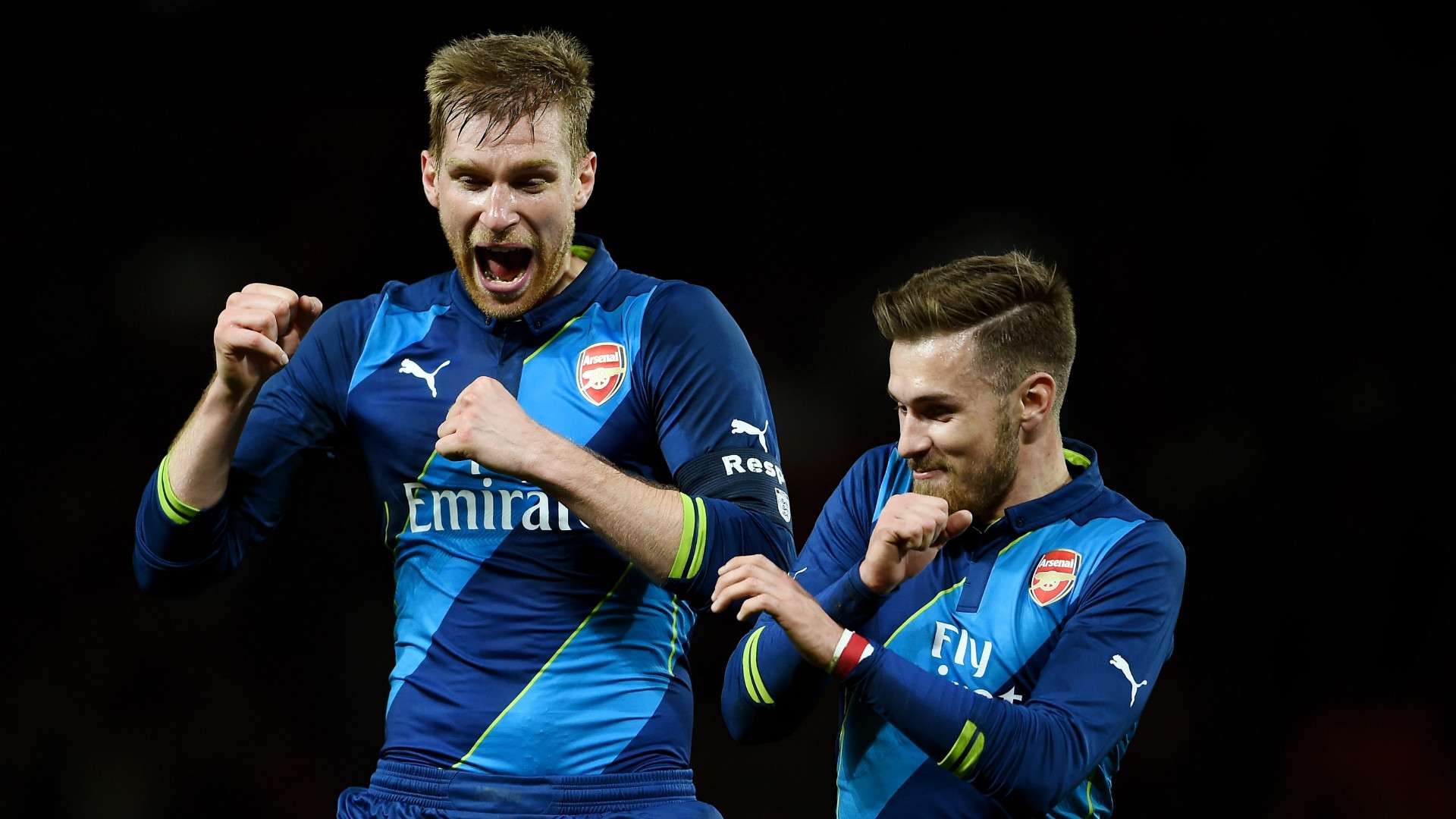 Per Mertesacker Aaron Ramsey Arsenal Premier League