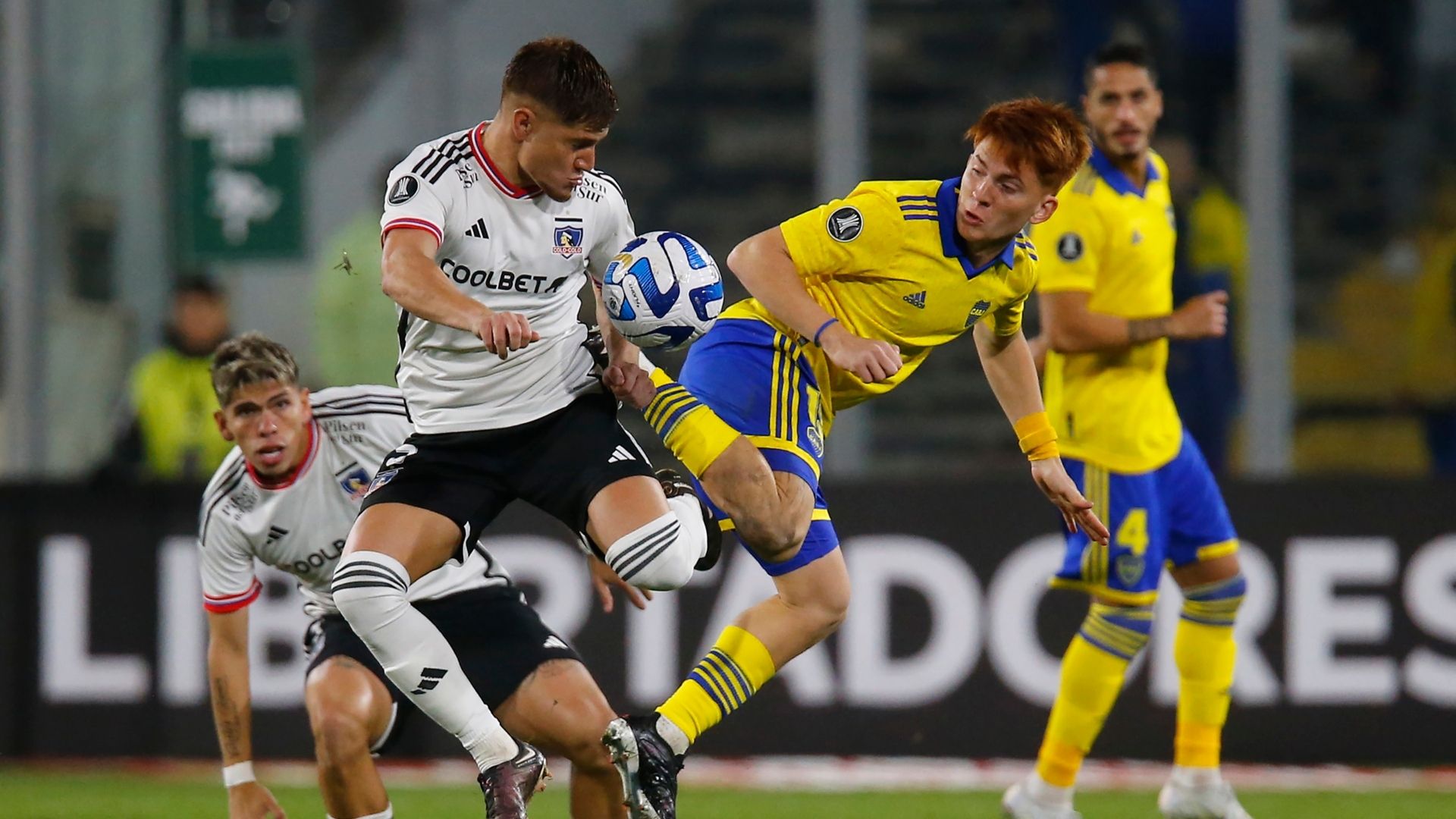 03052023 Colo Colo Boca Juniors Valentín Barco Leonardo Gil Carlos Palacios Jorge Figal