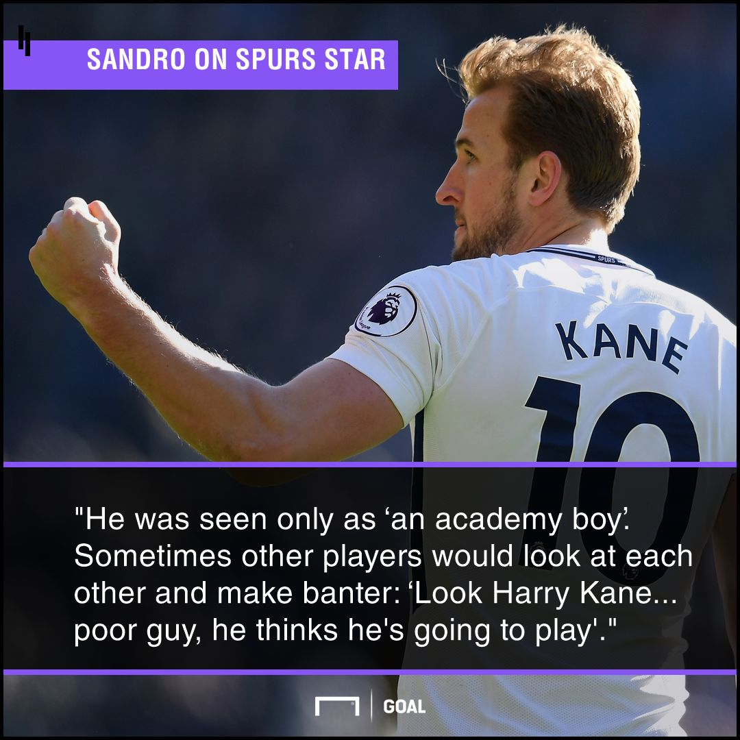 Harry Kane academy boy Sandro banter