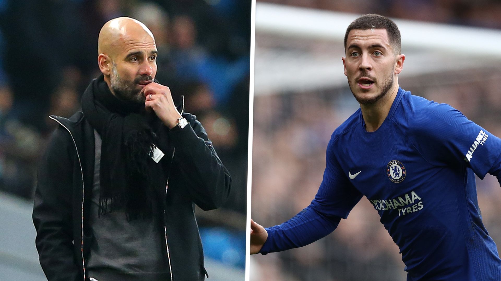 Pep Guardiola Eden Hazard split