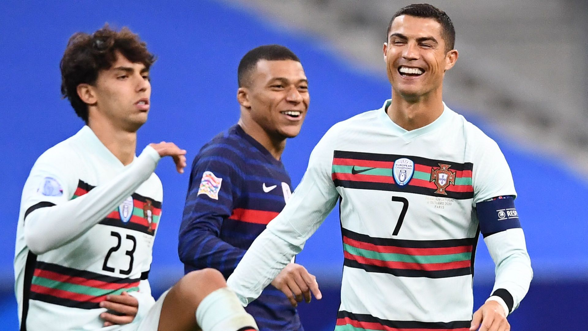 Cristiano Ronaldo Kylian Mbappe France Portugal Nations League 11102020