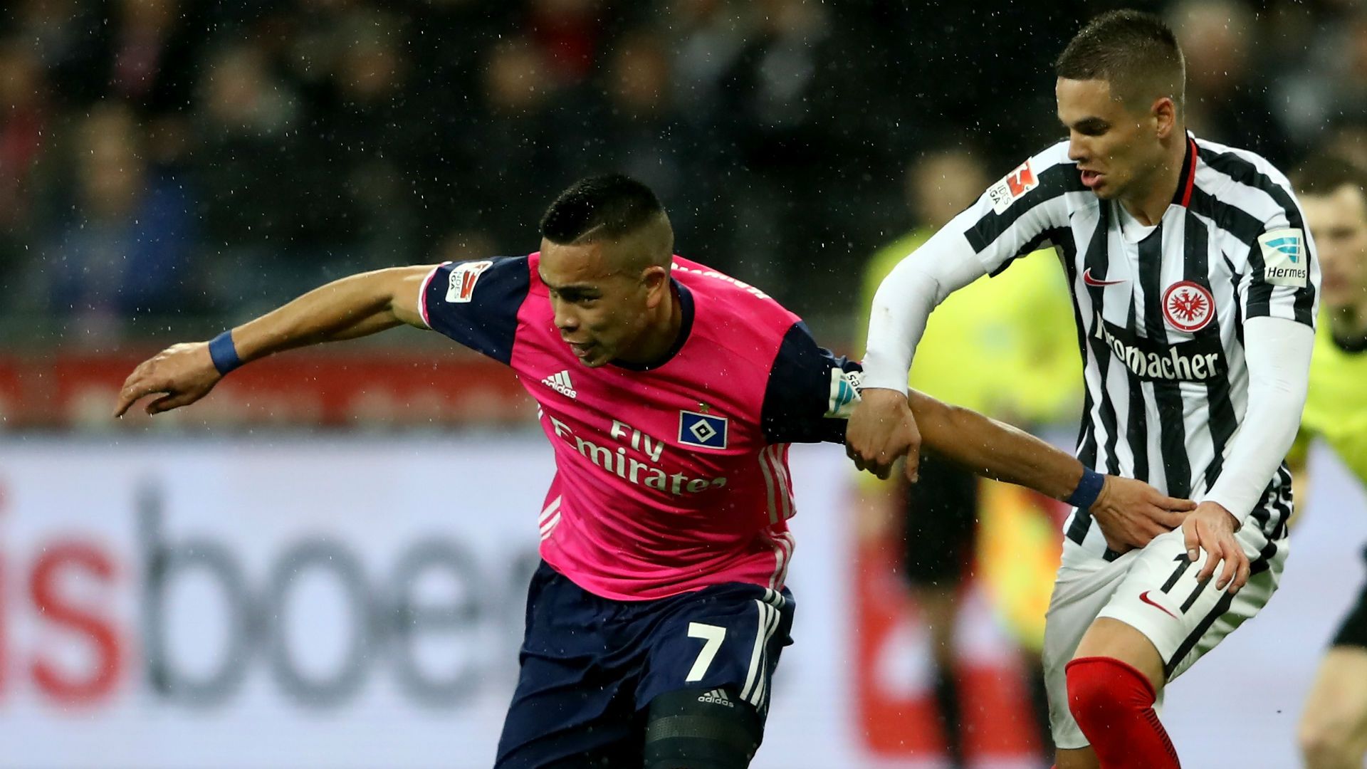 Bobby Wood Mijat Gacinovic Hamburg Eintracht Frankfurt Bundesliga 031817