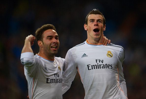 GARETH BALE DANI CARVAJAL REAL MADRID BORUSSIA DORTMUND CHAMPIONS LEAGUE 04022014