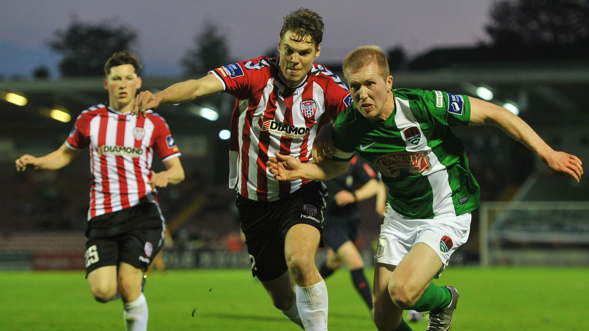 Niclas Vemmelund Stephen Dooley Derry City Cork City 13052016
