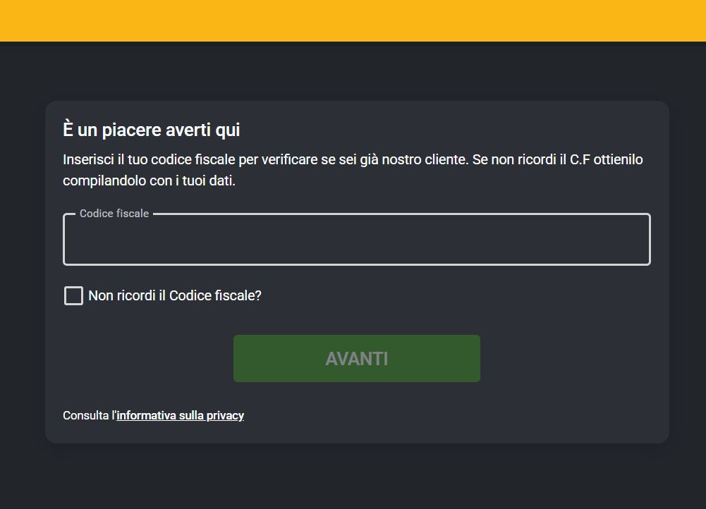 modulo registrazione planetwin365