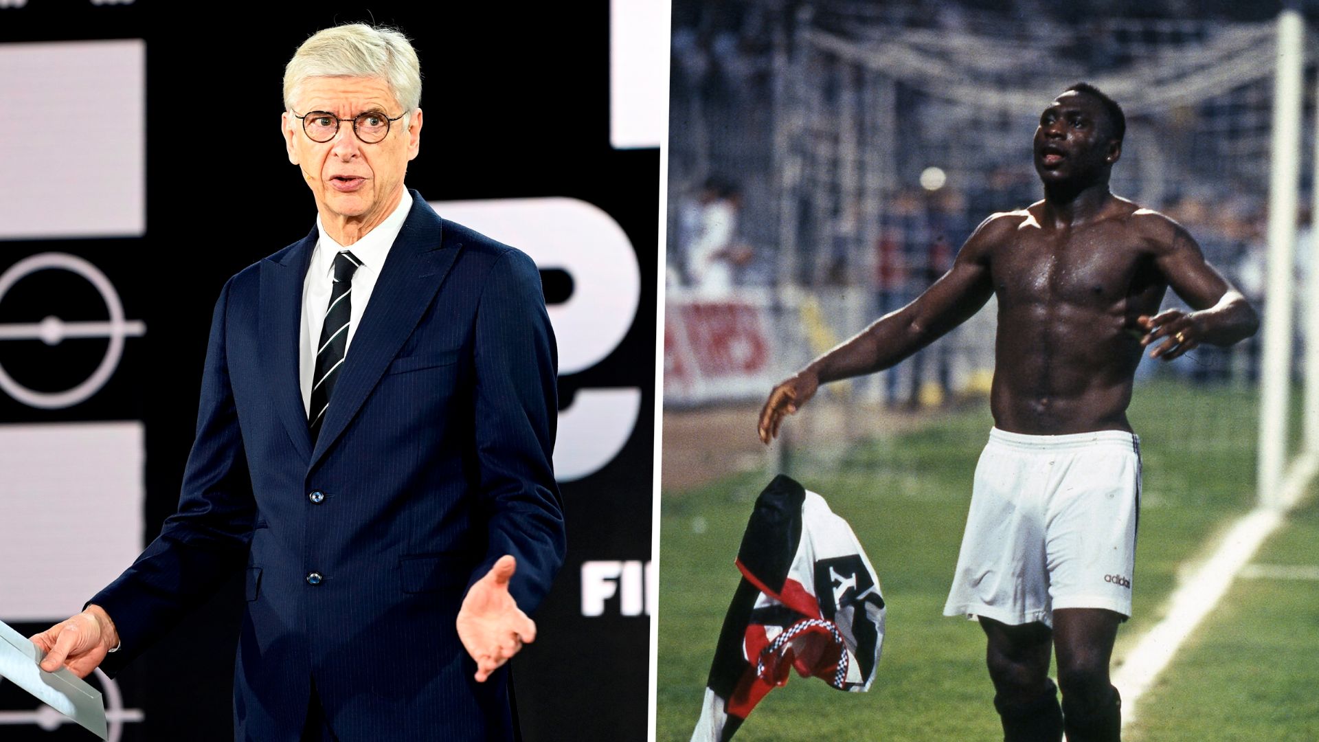 Arsene Wenger Daniel Amokachi GFX