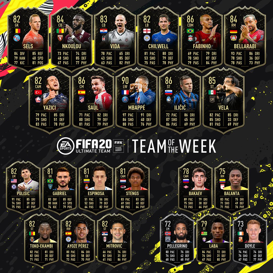 FIFA 20 FUT Seleção da Semana 7