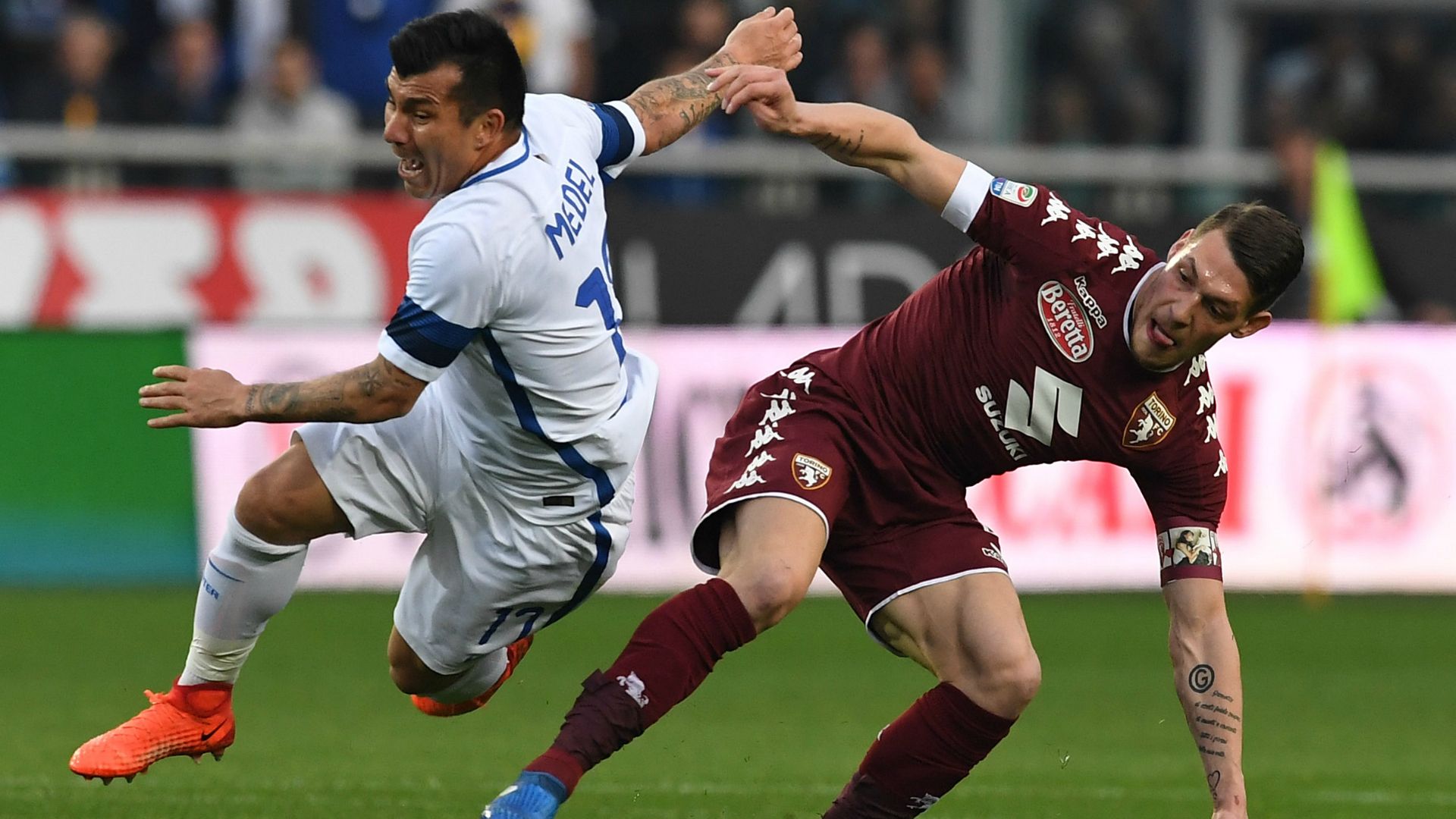Gary Medel Andrea Belotti Torino Inter Serie A 18032017