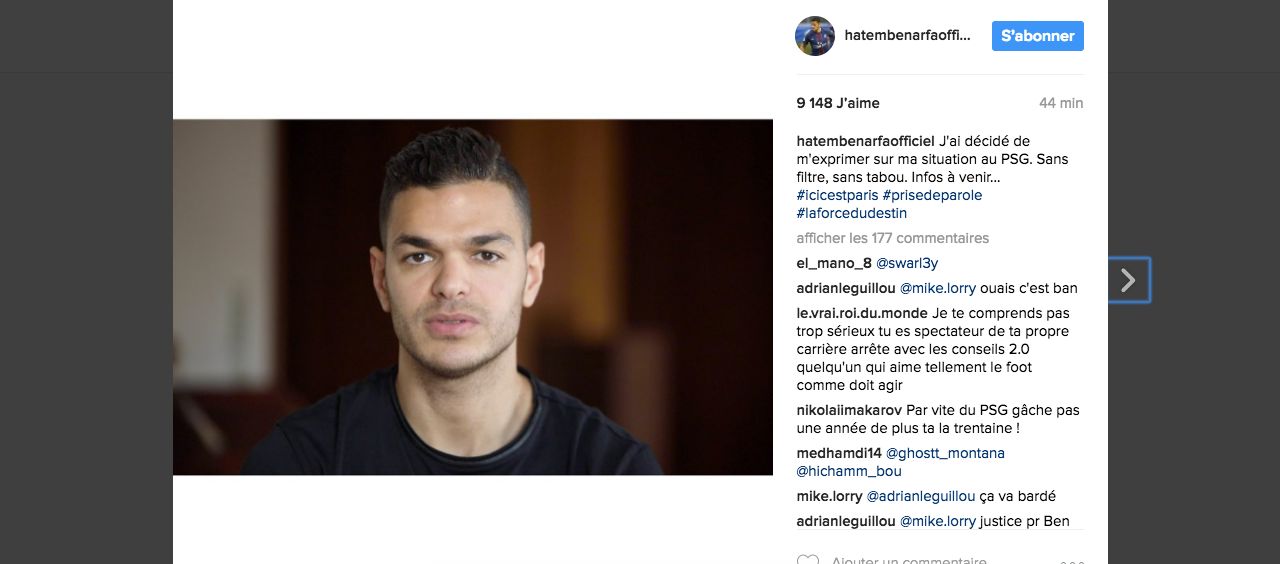 Ben Arfa Instagram