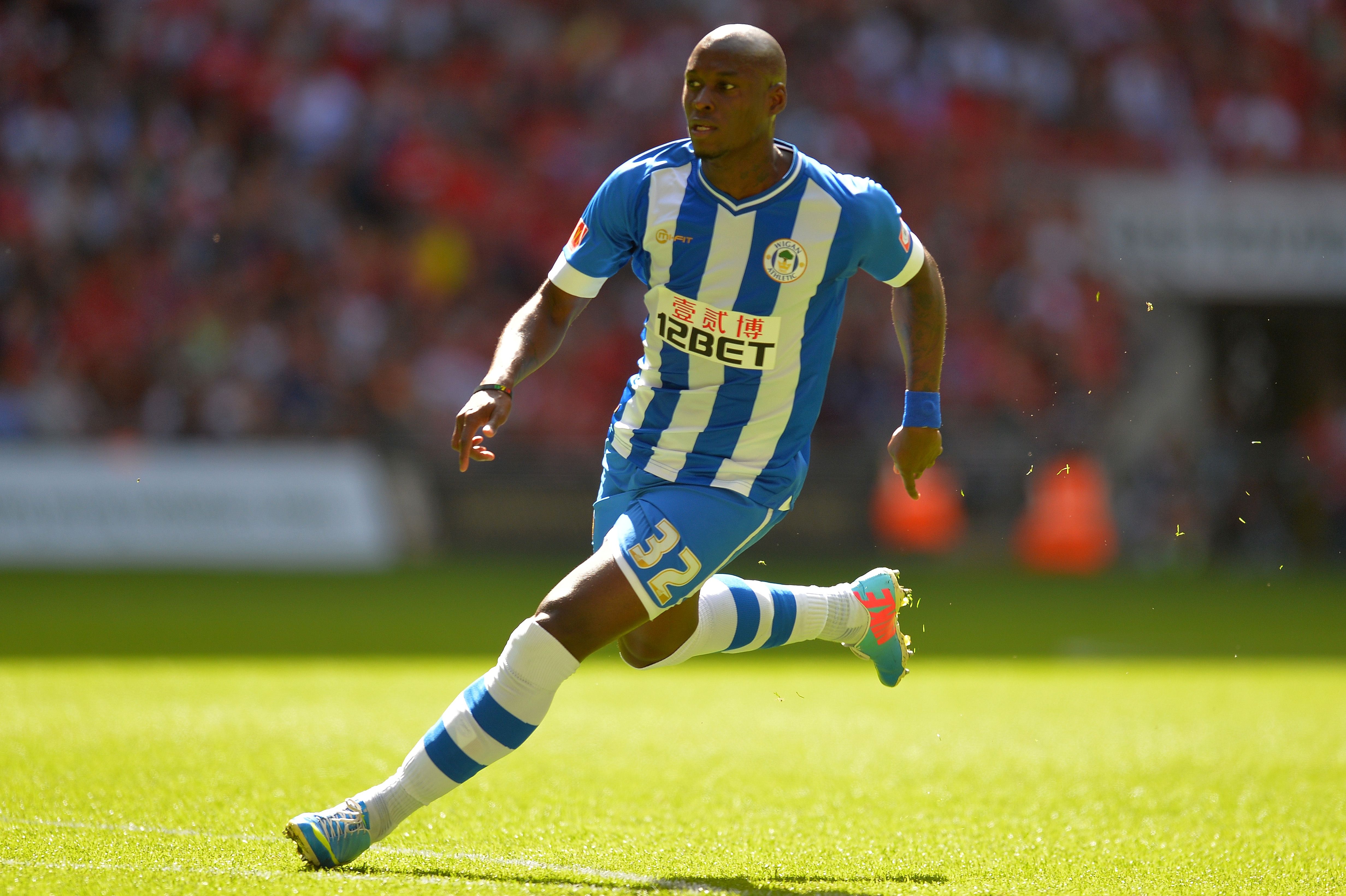 Wigan Athletic striker Marc-Antoine Fortune
