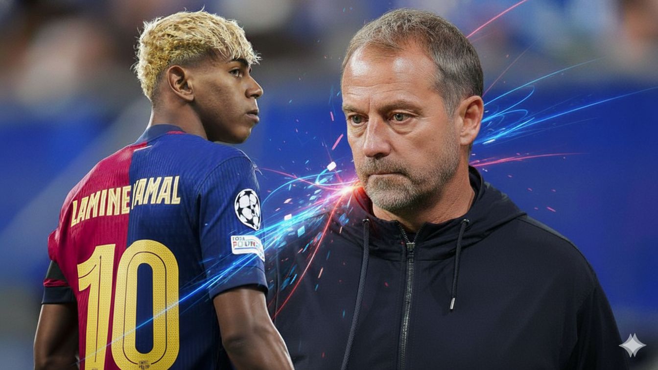 Lamine Yamal Hansi Flick Barcelona GOAL ONLY