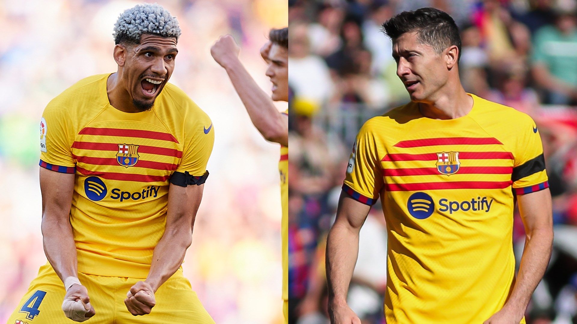 Ronald Araujo Robert Lewandowski Barcelona GFX