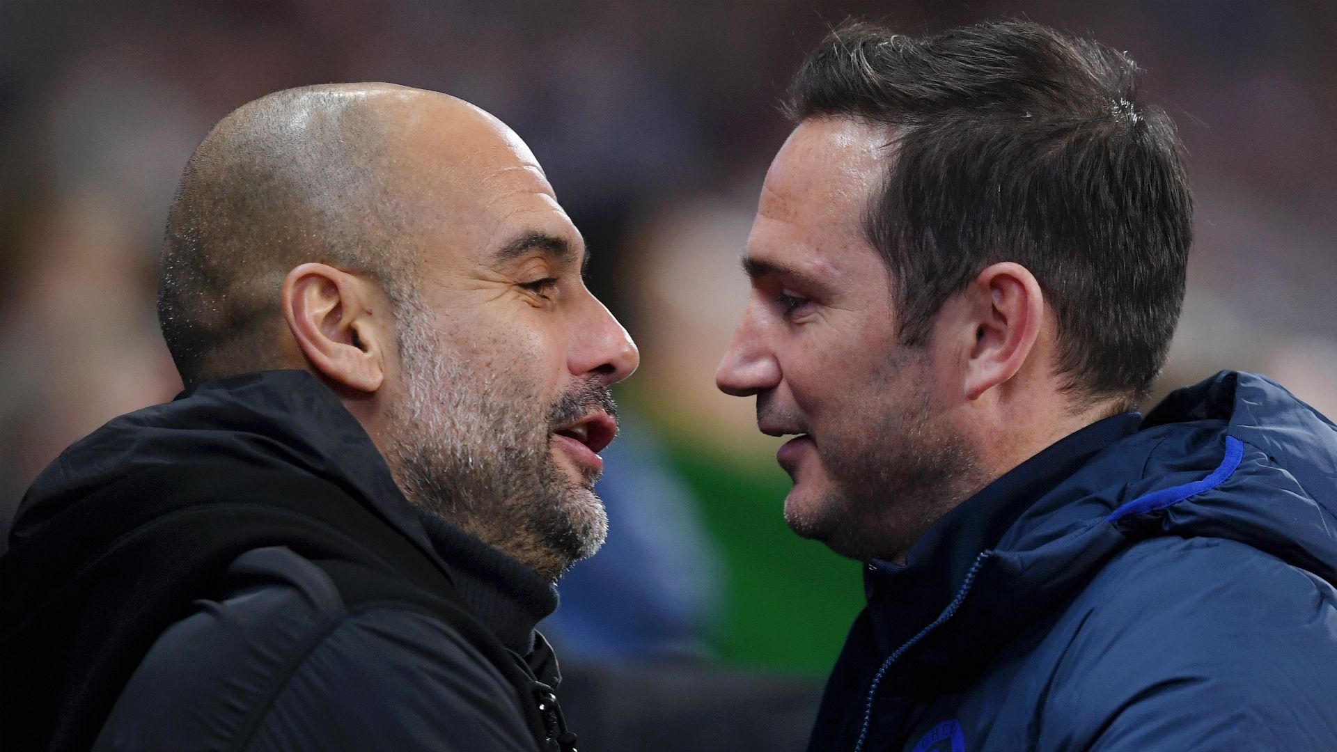 Pep Guardiola Frank Lampard Manchester City Chelsea