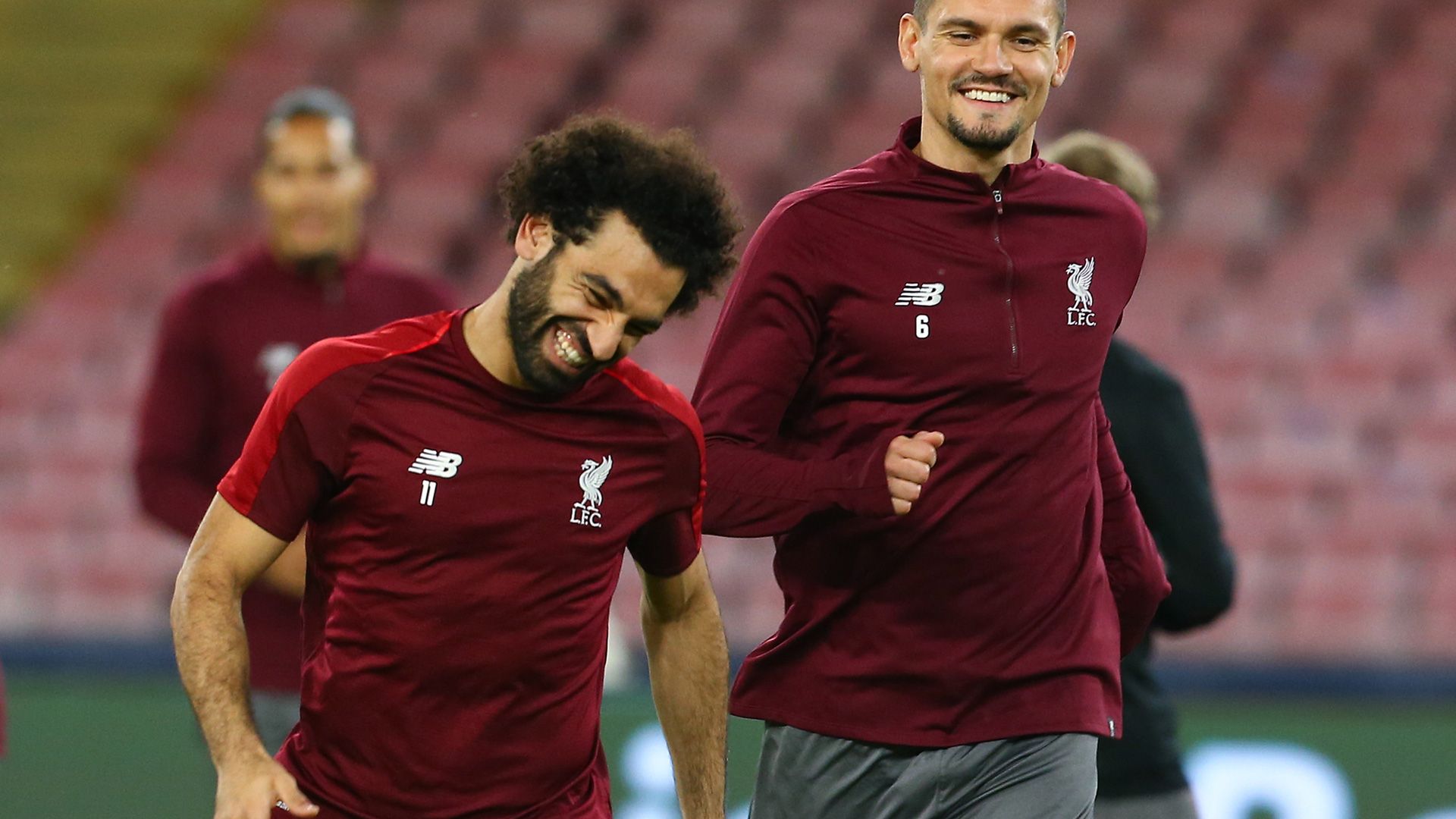 Mohamed Salah Dejan Lovren Liverpool 2018