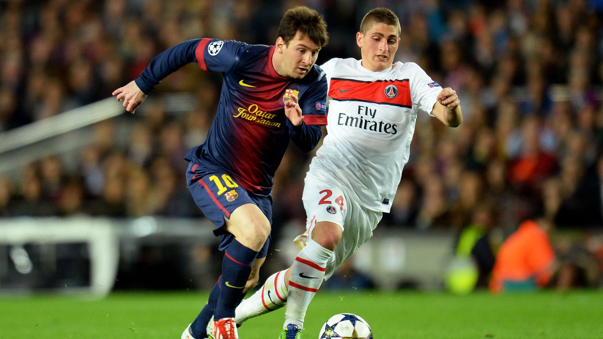 Lionel Messi Marco Verratti 2013