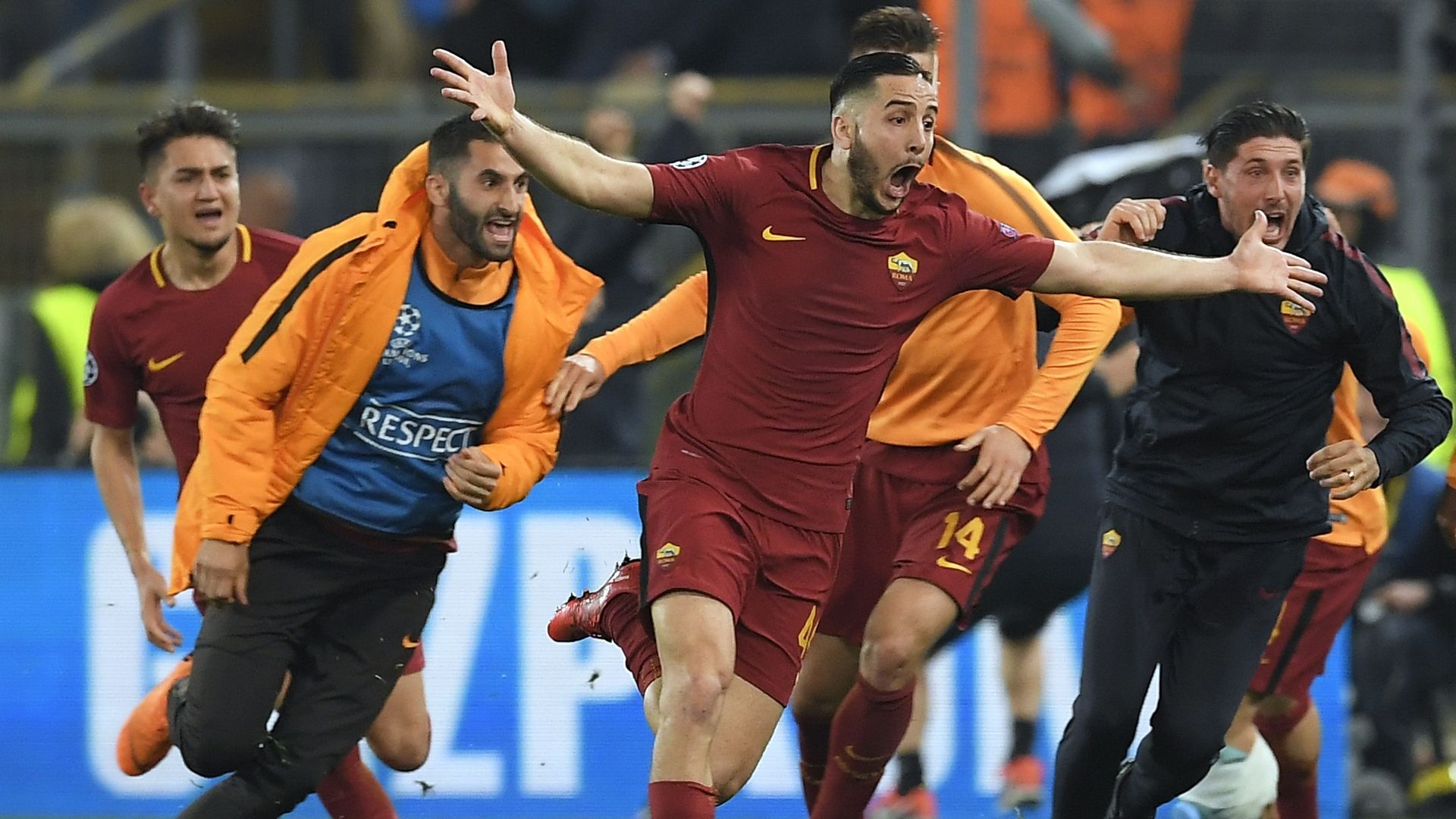 Kostas Manolas Roma Barcelona UCL 04102018
