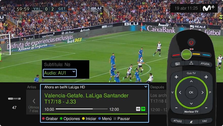 Opciones Audio Fútbol LaLiga