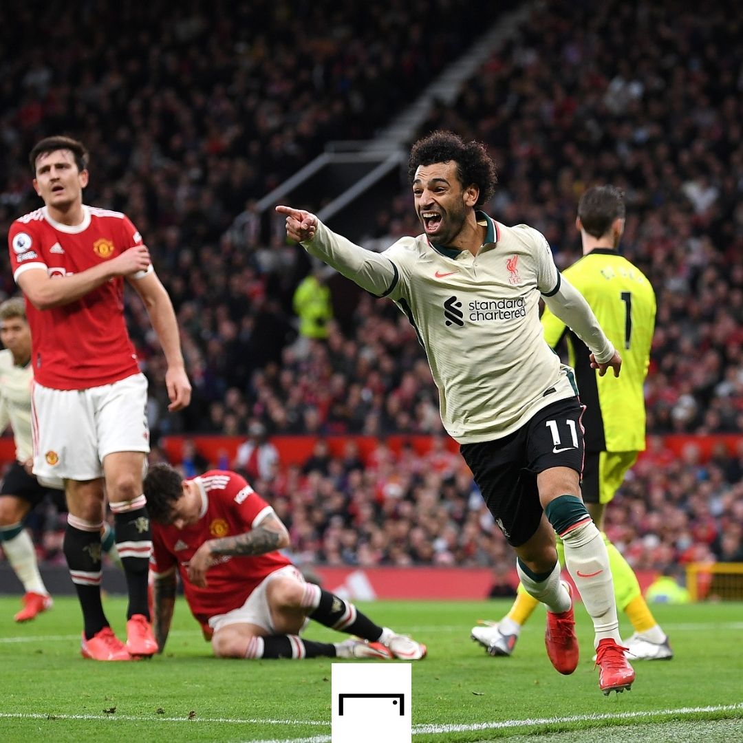 Mohamed Salah Liverpool Manchester United Premier League 2021-22 GFX