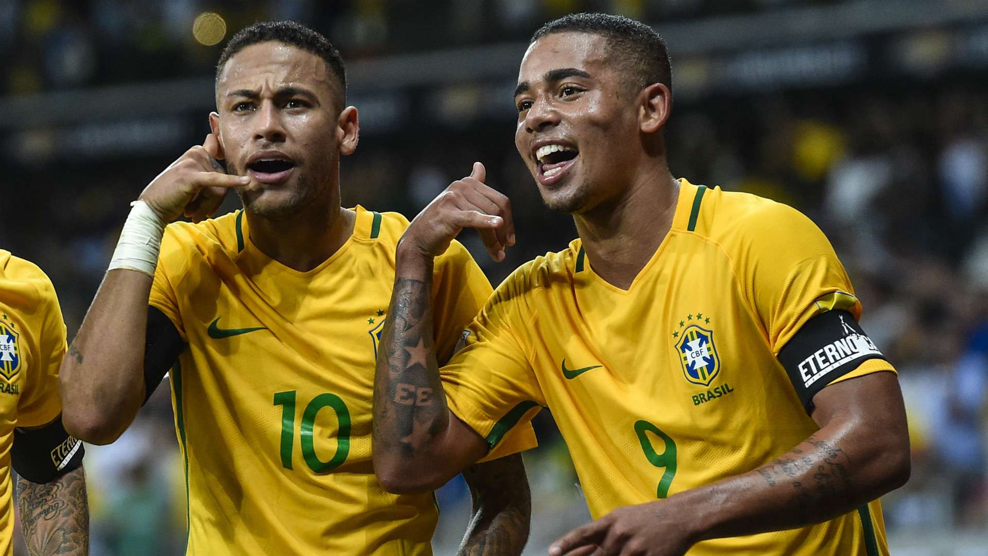 Neymar Gabriel Jesus Brazil 2016