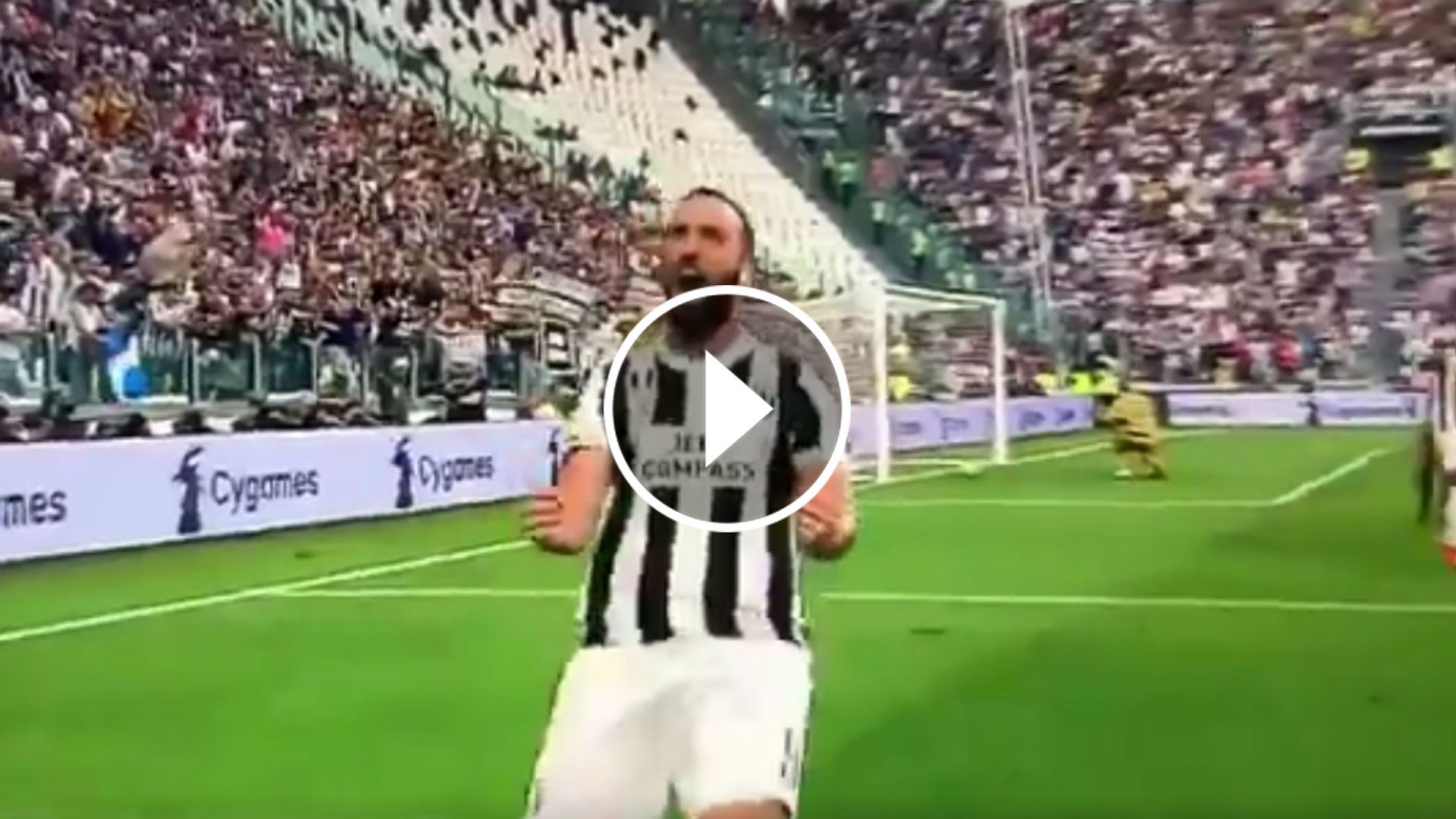 VIDEO PLAY Gol Gonzalo Higuain Juventus Cagliari Serie A 19082017