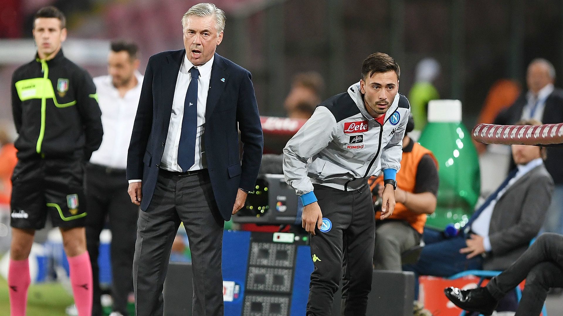 Carlo e Davide Ancelotti Napoli