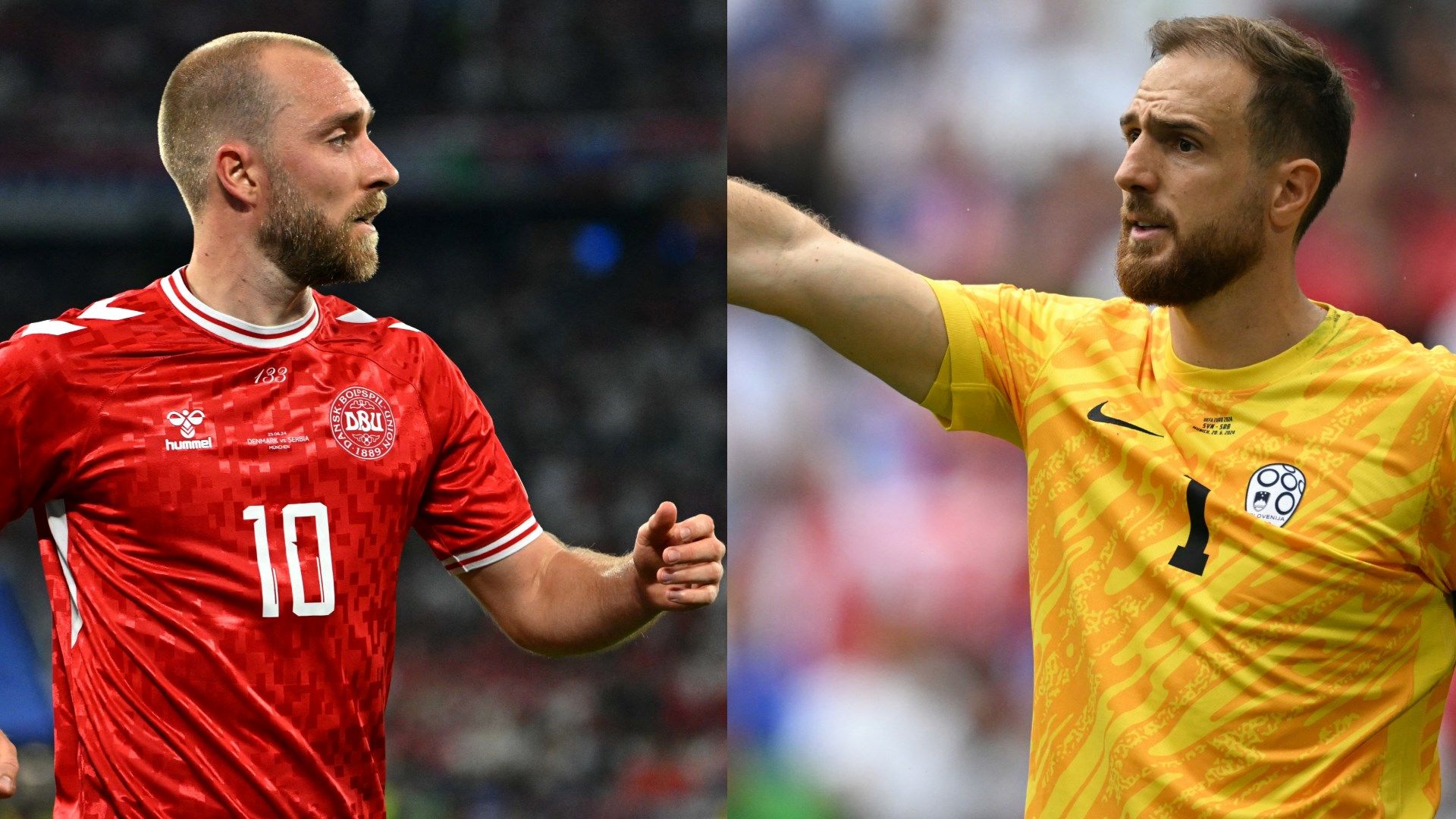 MIX Christian Eriksen Denmark Jan Oblak Slovenia