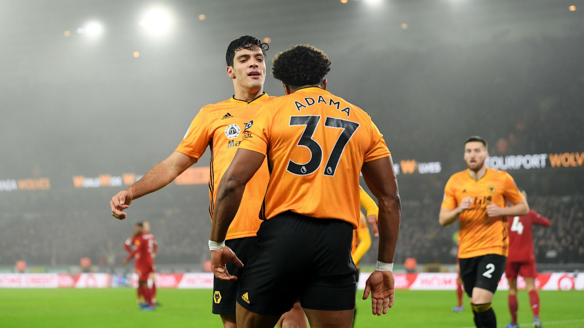 Adam Traore Raul Jimenez Wolves 2019-20